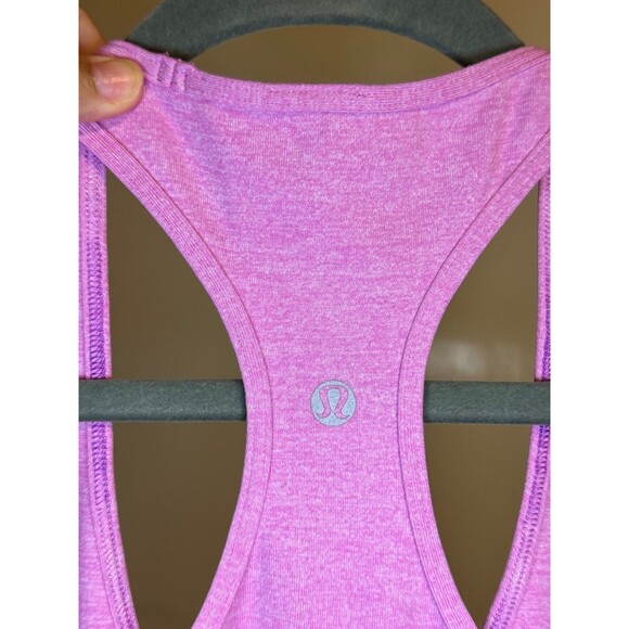 Lululemon Racerback Tank Top Heather Pink Size 6 No Size Tag - Picture 6 of 6